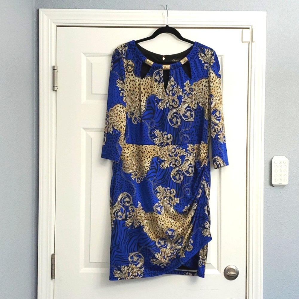 Thalia Sodi Cocktail dress metal neckline